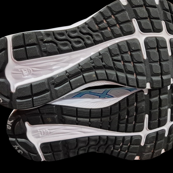 ASICS Gel-Excite 6 White and Blue Sneakers with Orange And Yellow Highlights - Picture 6 of 10